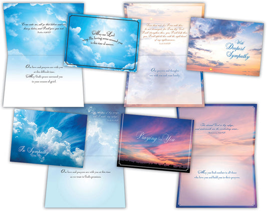 Sympathy - Clouds in the Sky - Assorted Sympathy Cards, Box of 12