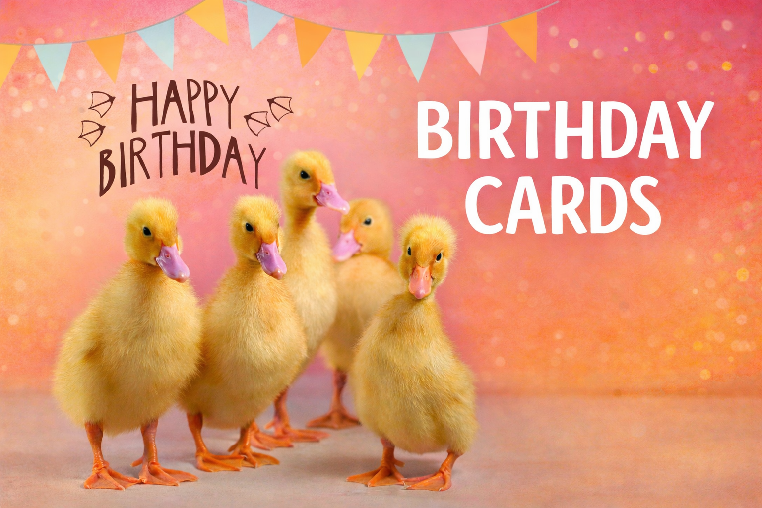 Happy Birthday with balloons