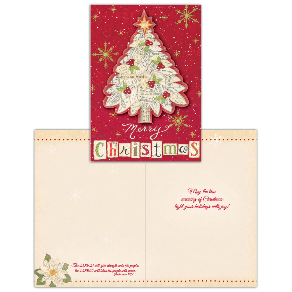 Boxed Christmas Cards - Merry Christmas -15 Cards & Envelopes