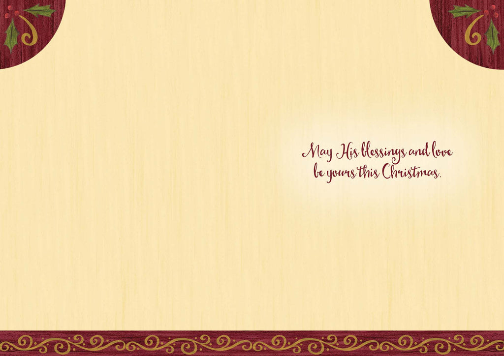 Inside of christmas card