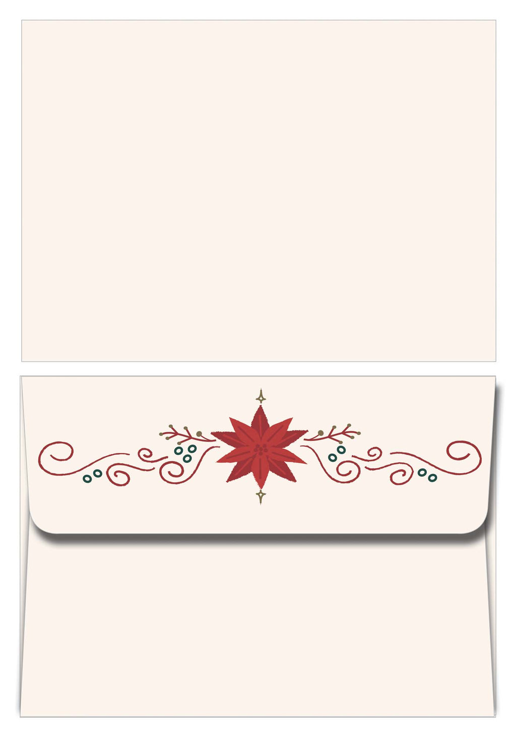Matching printed envelope