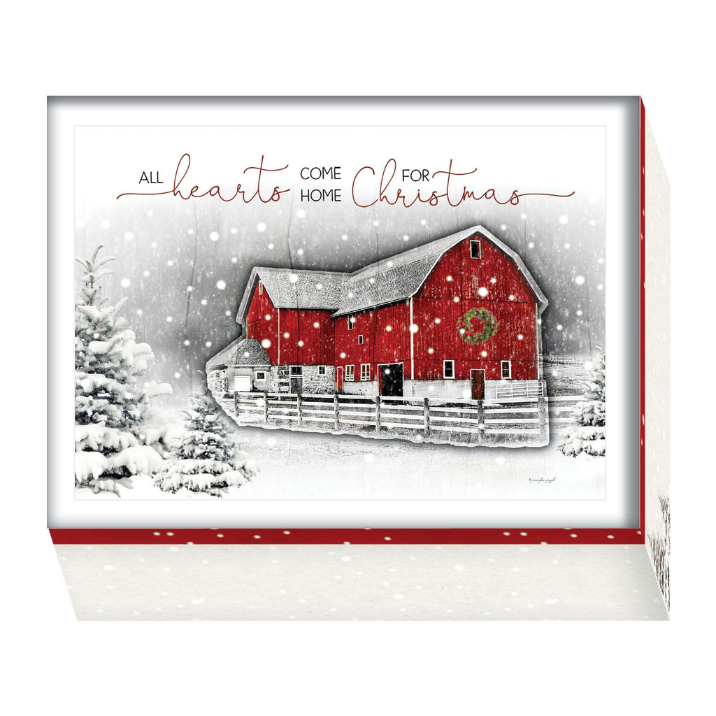 All Hearts Come Home- Boxed Christmas Cards -15 Cards & Envelopes