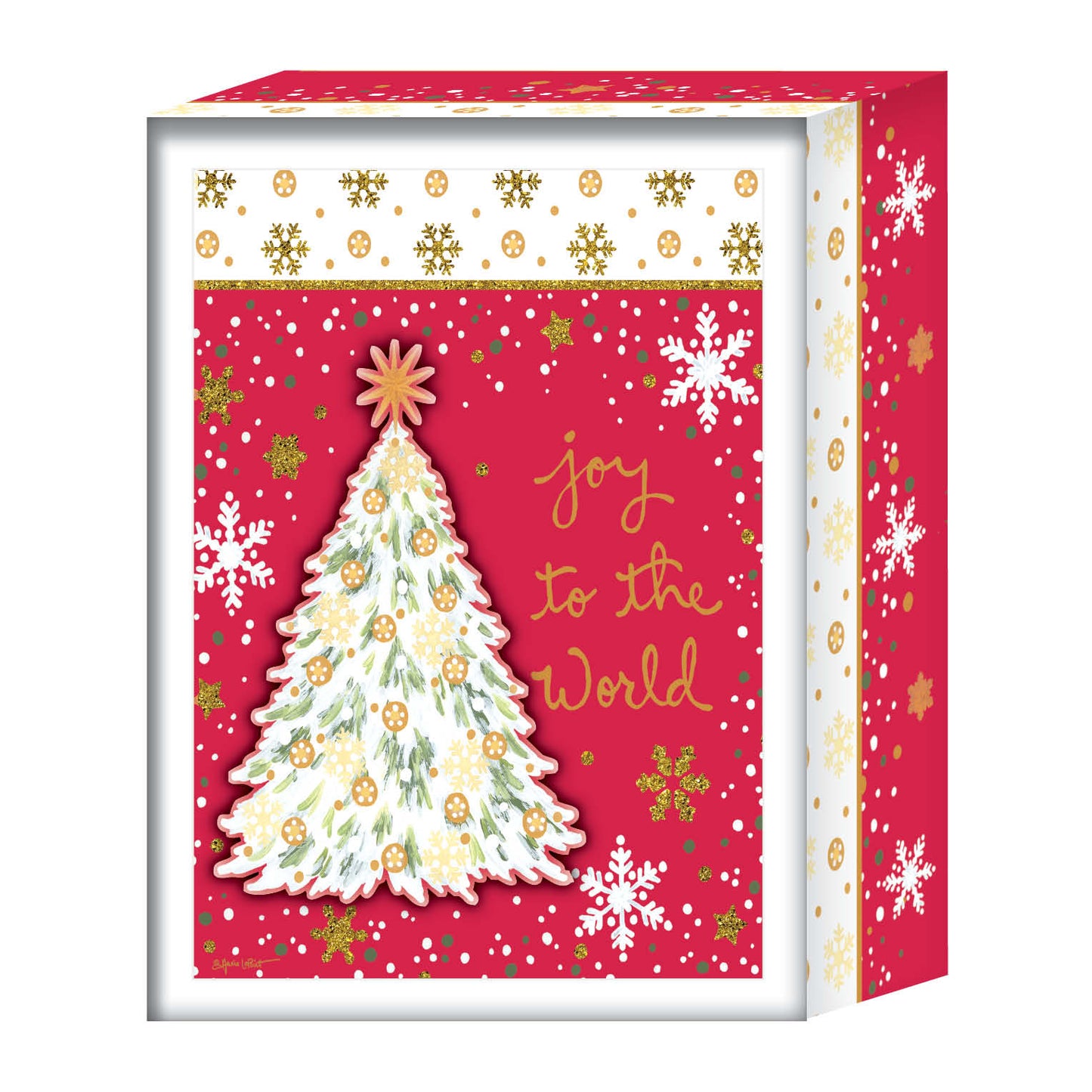 Silent Night Tree - Boxed Christmas Cards -15 Cards & Envelopes