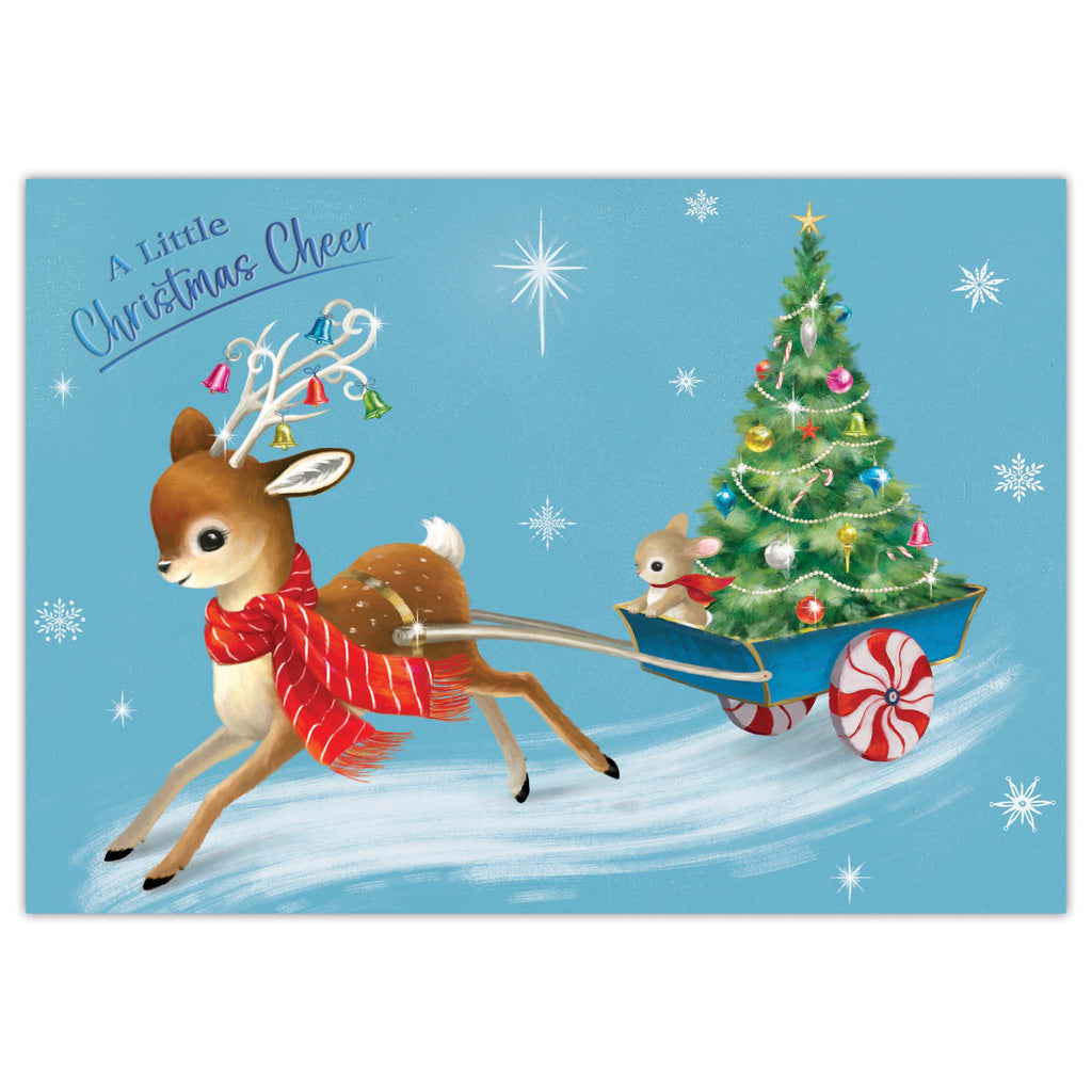 Retro Reindeer Boxed Christmas Cards by Crown Point Graphics