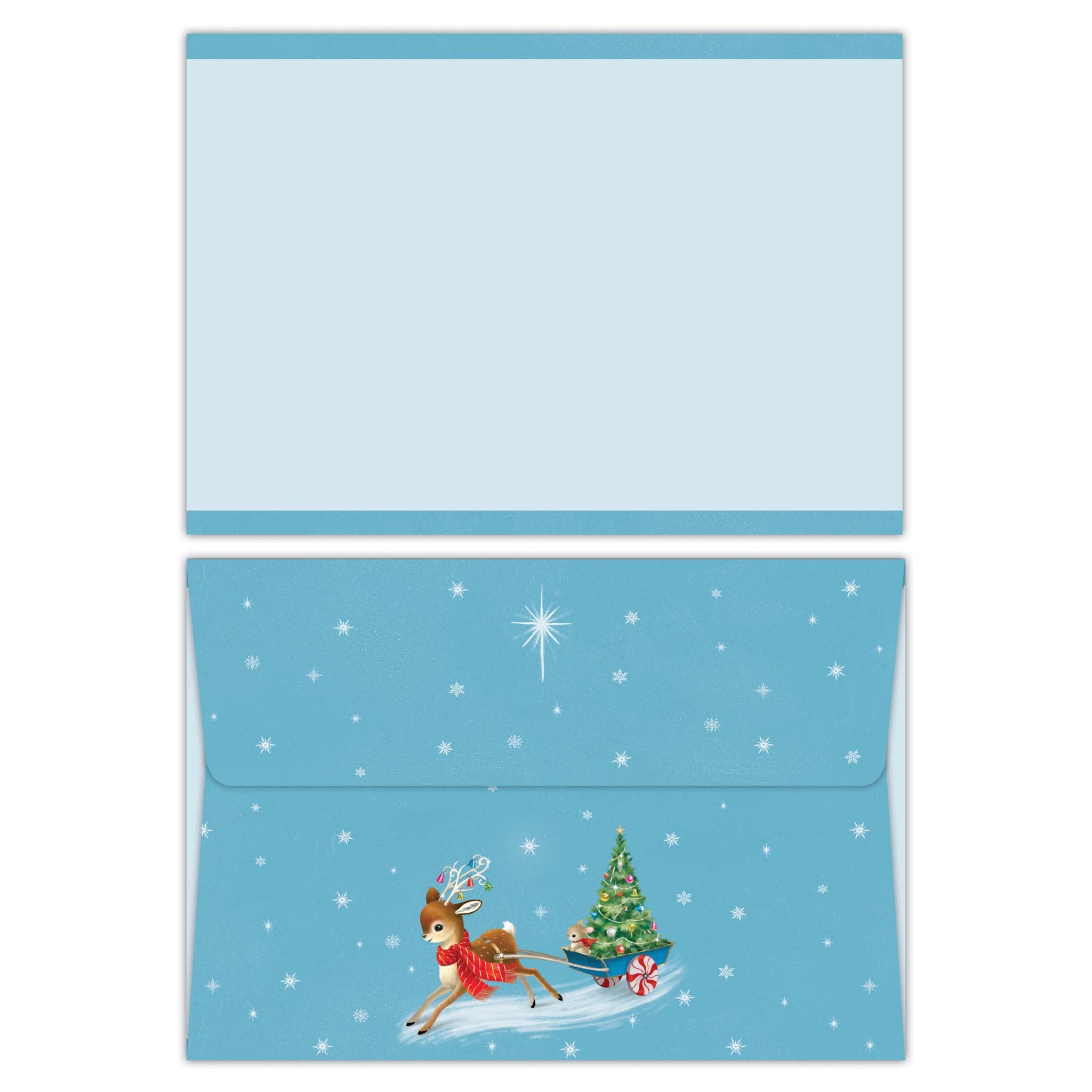 Retro Reindeer Boxed Christmas Cards by Crown Point Graphics