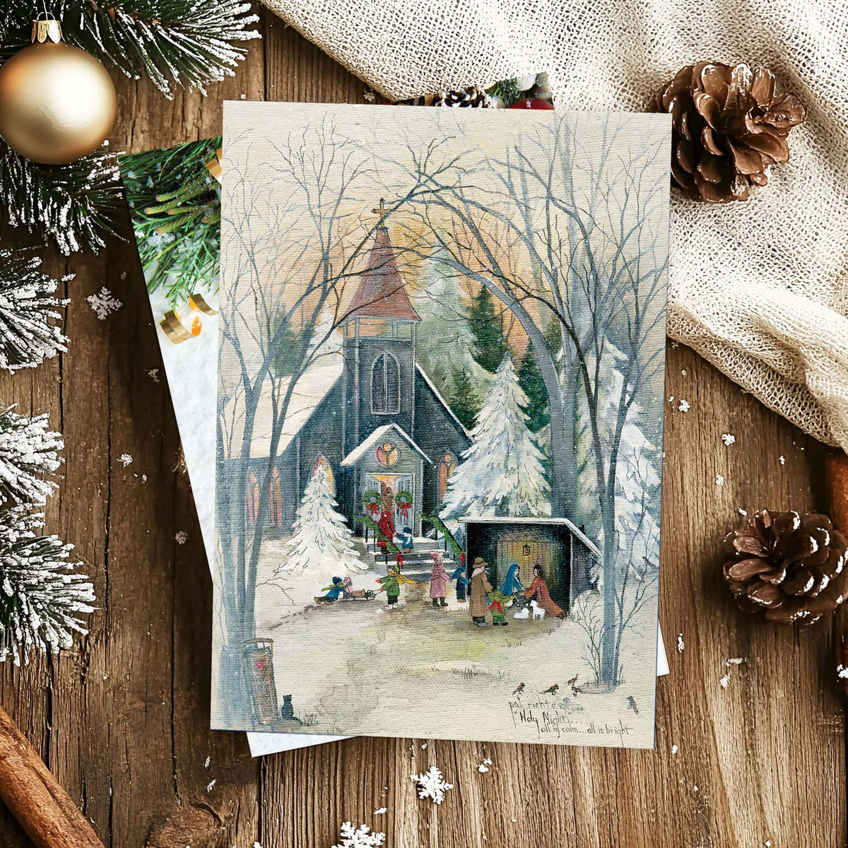 Holy Night - Boxed Christmas Cards 18 Cards and Envelopes