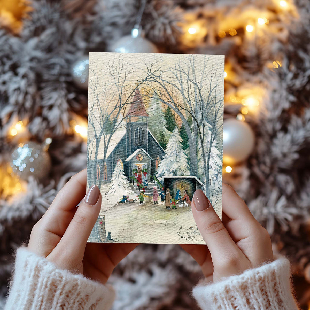 Holy Night - Boxed Christmas Cards 18 Cards and Envelopes
