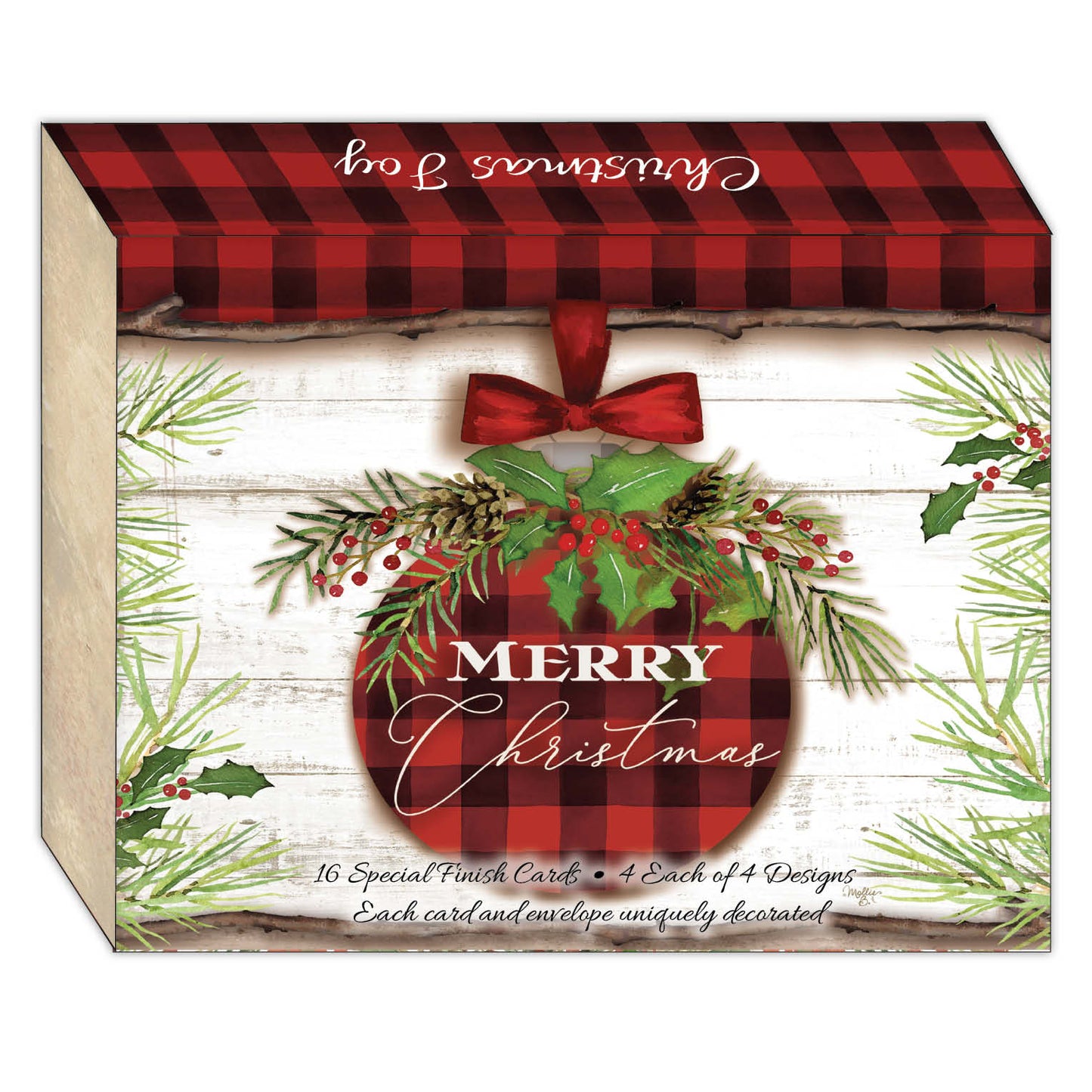 Boxed Christmas Cards - Christmas Joy -16 Cards & Envelopes