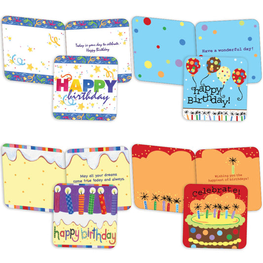 Happy Birthday by Robin Roderick - Assorted Birthday Cards, Box of 20