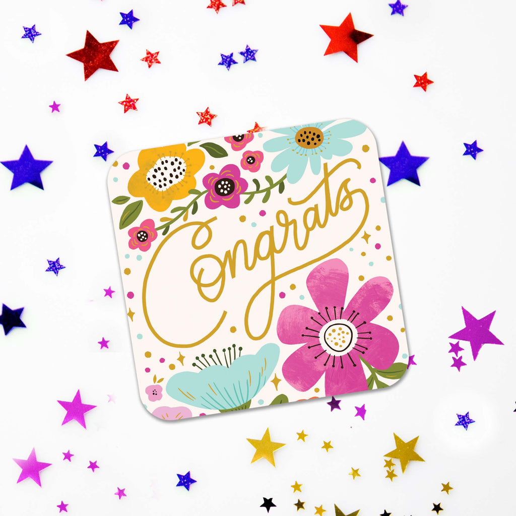 Shape Square Congratulation Moments to Celebrate | Square Congratulation Cards by Crown Point Grap ...