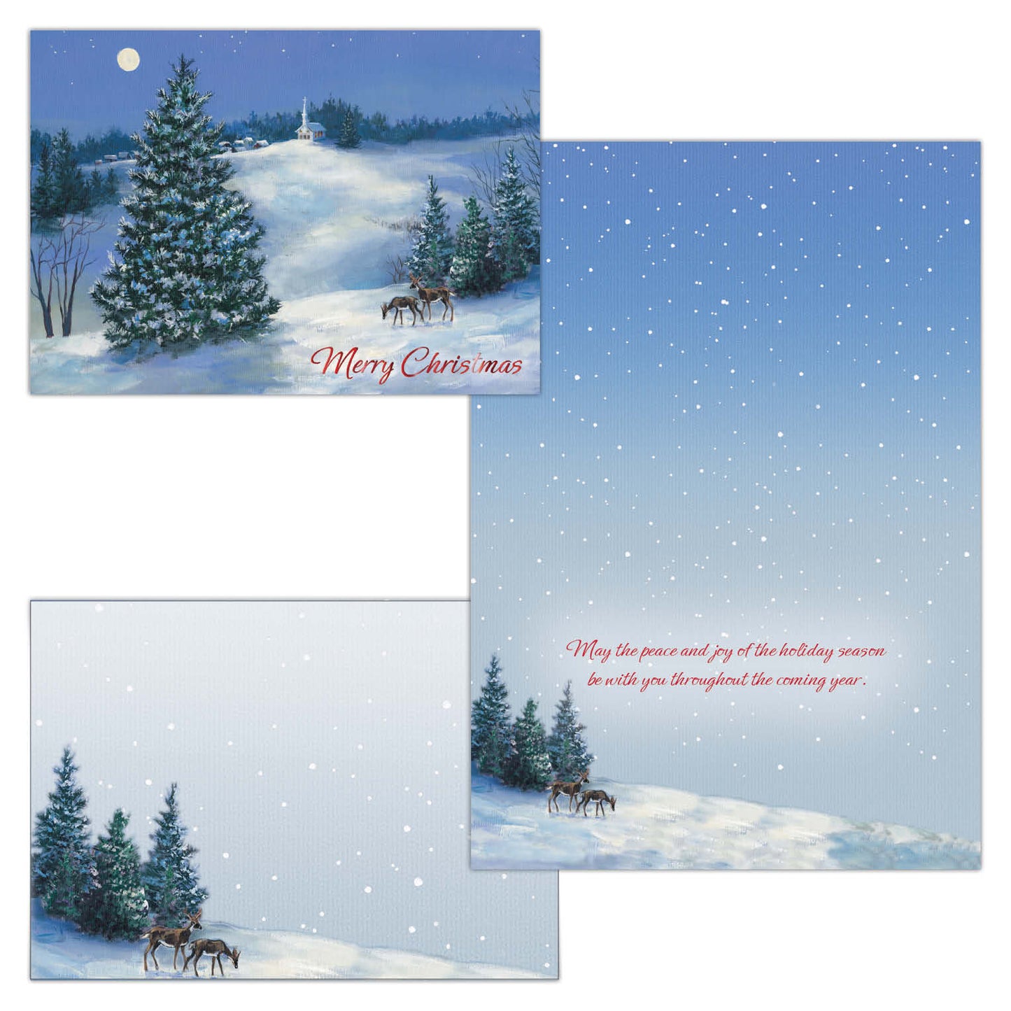 Boxed Christmas Cards- Countryside Christmas - 30 Cards & Envelopes