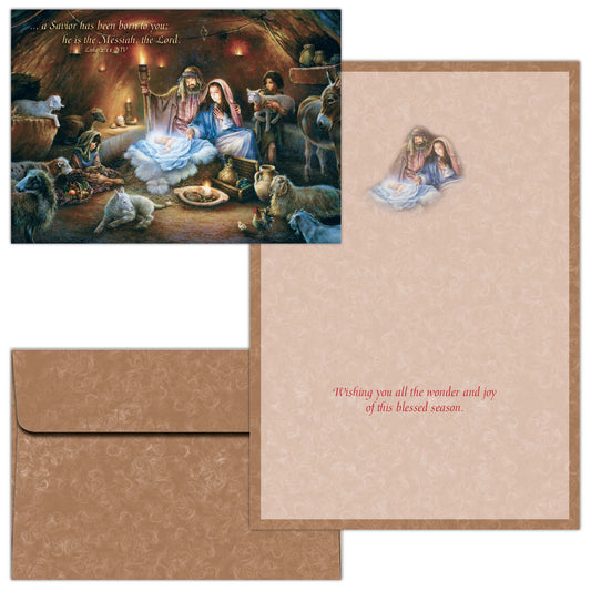 No Room in the Inn - Box of 16 Christmas Cards