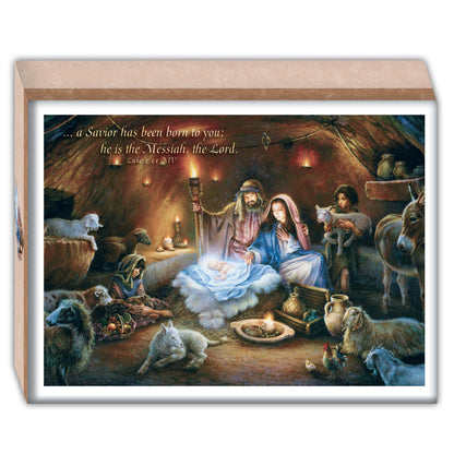 No Room in the Inn - Box of 16 Christmas Cards