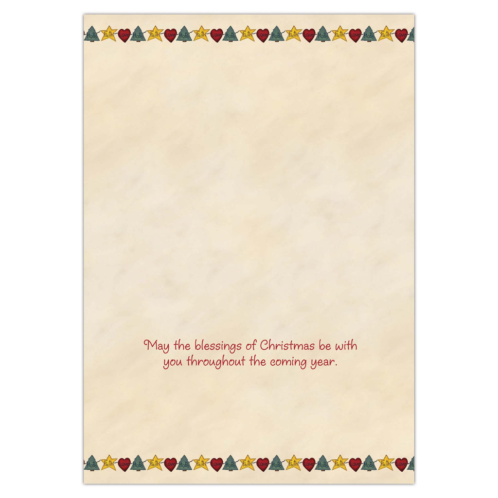Faith Love Hope Angel - 16 Boxed Christmas cards with coordinating envelopes