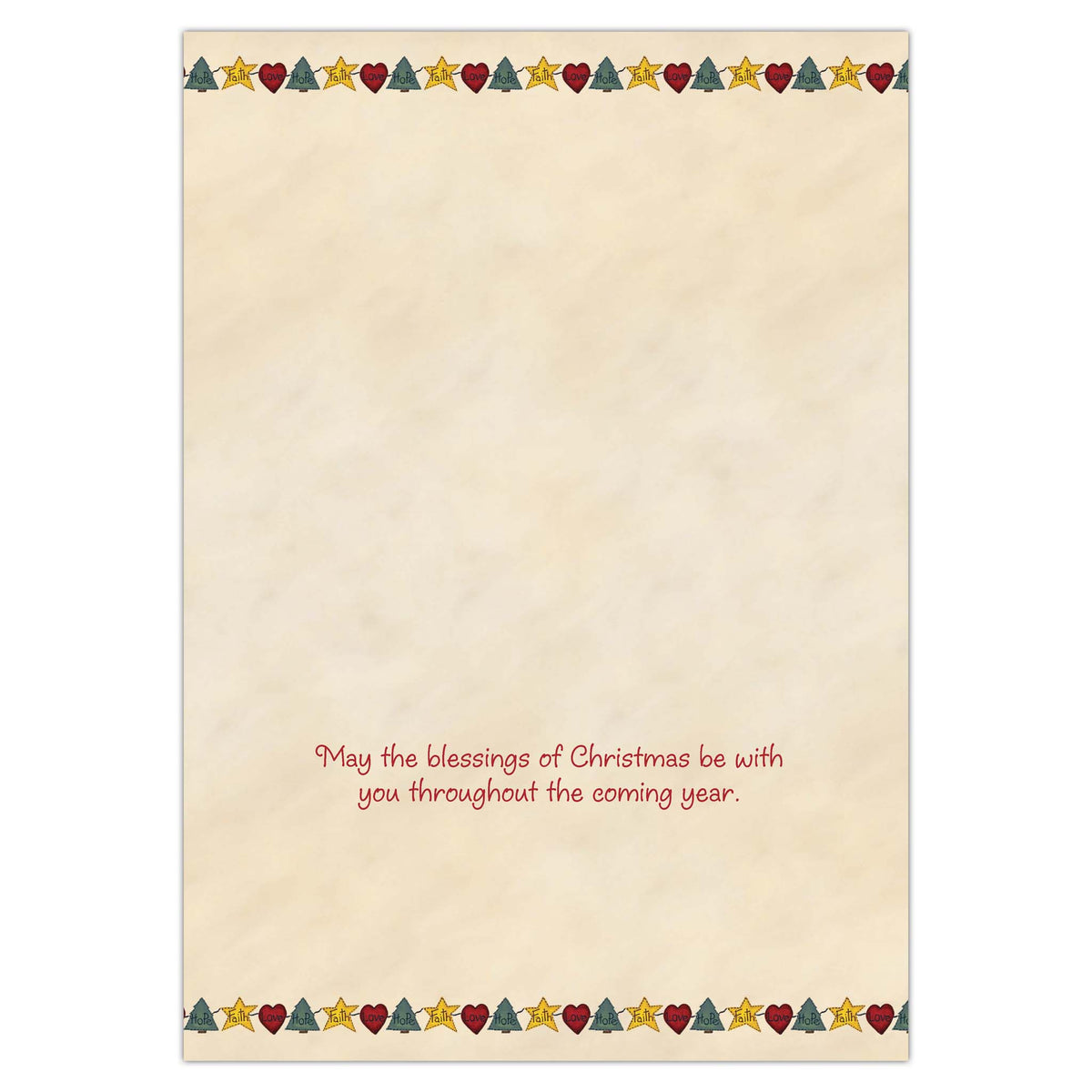 Faith Love Hope Angel - 16 Boxed Christmas cards with coordinating envelopes