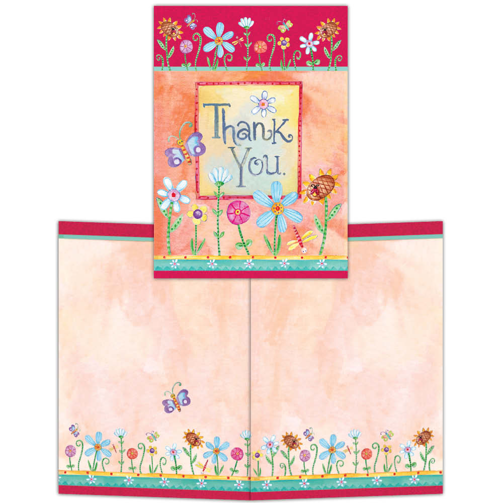 Sweet Words Thank You - Boxed Blank Note Cards -15 Cards & Envelopes