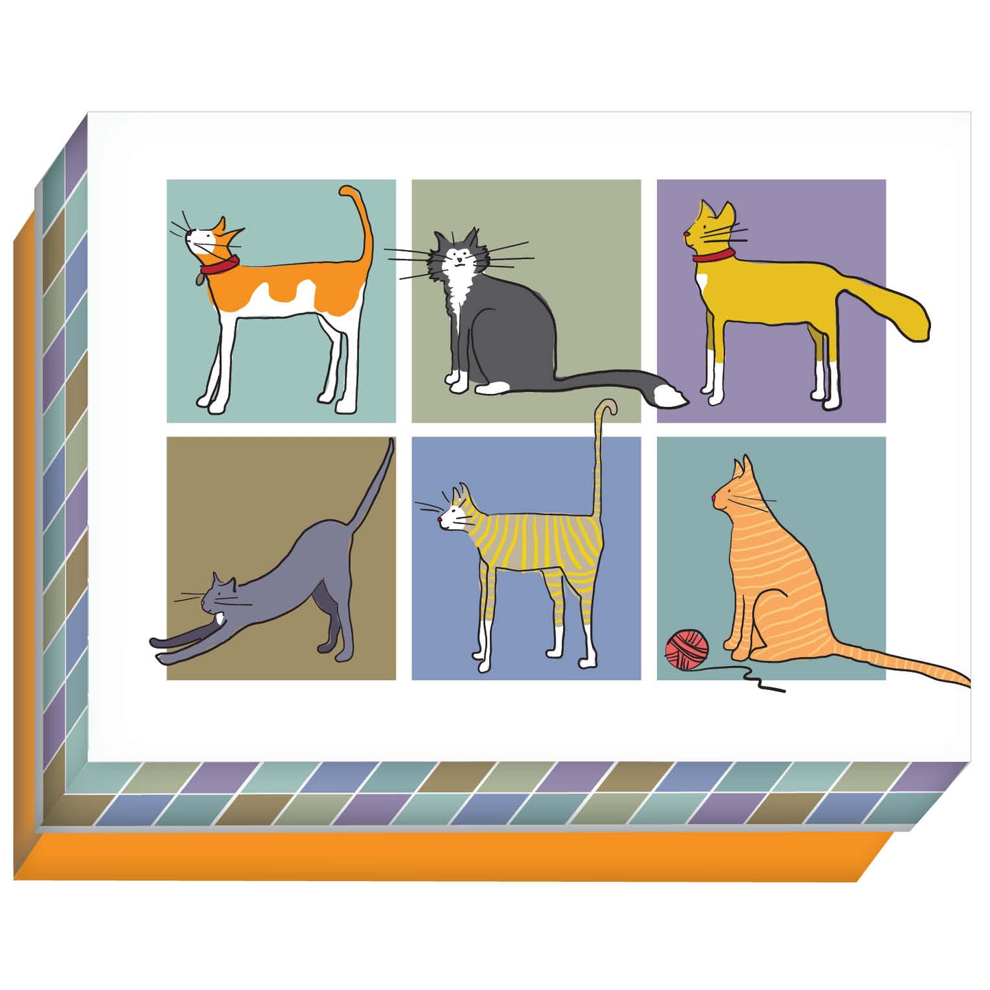 Cat Collage - Boxed Notecards -15 cards and envelopes