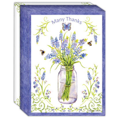 Garden Bee Happy -15 boxed notecards and envelopes