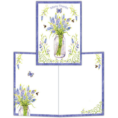 Garden Bee Happy -15 boxed notecards and envelopes