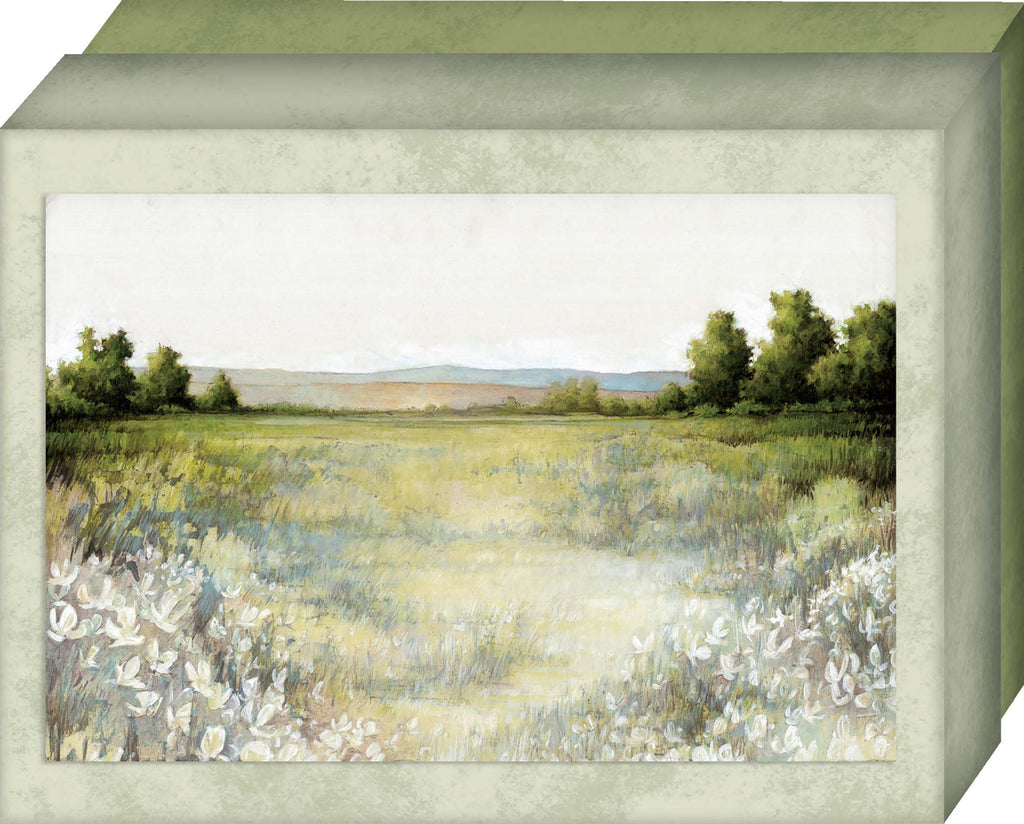Green Landscape | Notecards with Keepsake Box