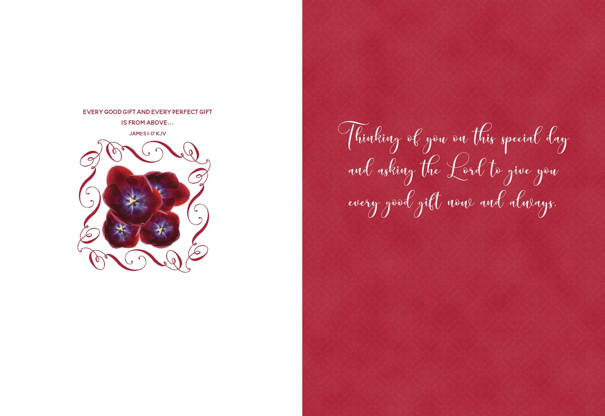 Christian Birthday Cards by Shared Blessings - Bibles and Flowers, 12 Cards and Envelopes