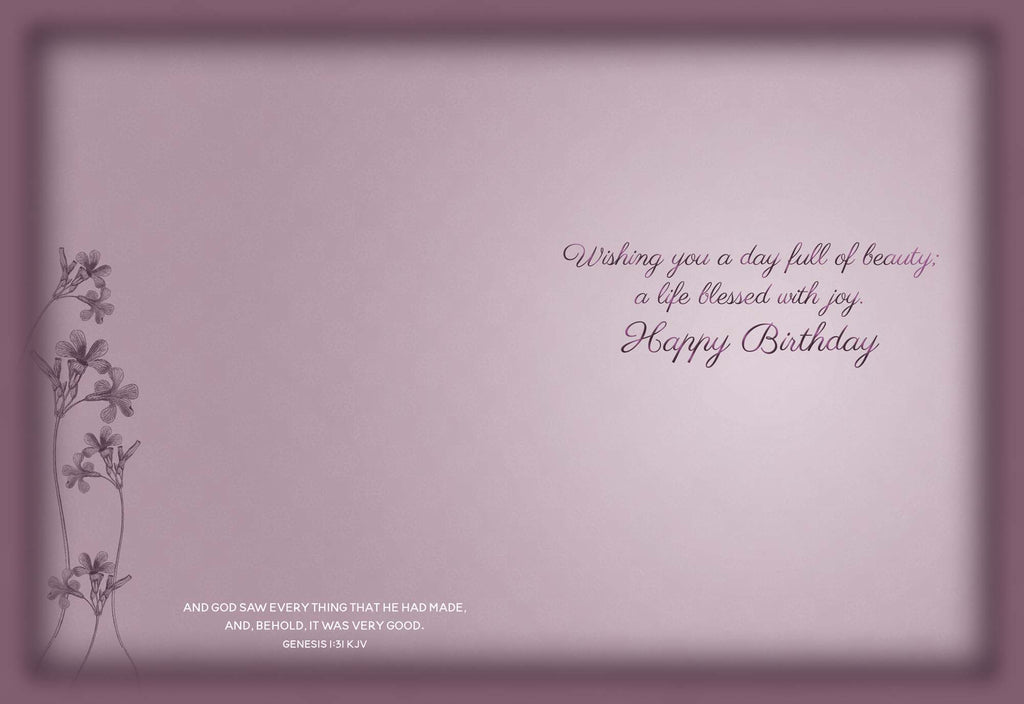 Christian Birthday Cards by Shared Blessings - Bibles and Flowers, 12 Cards and Envelopes