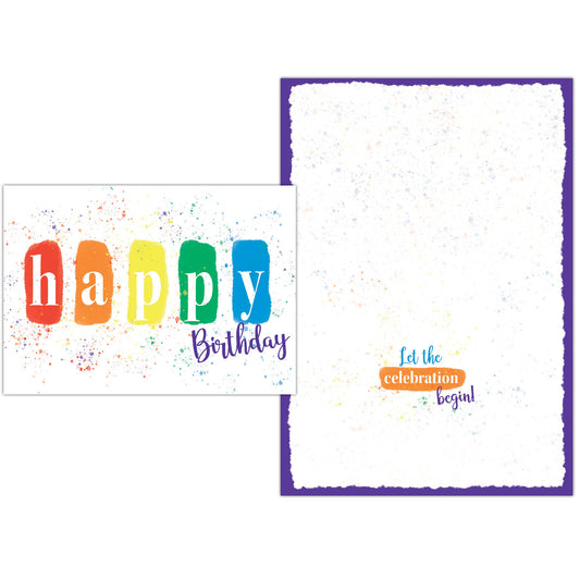 Splatter Birthday Card