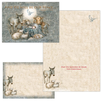 He Will Be Our Peace - 26 Special Finish Boxed Christmas Cards