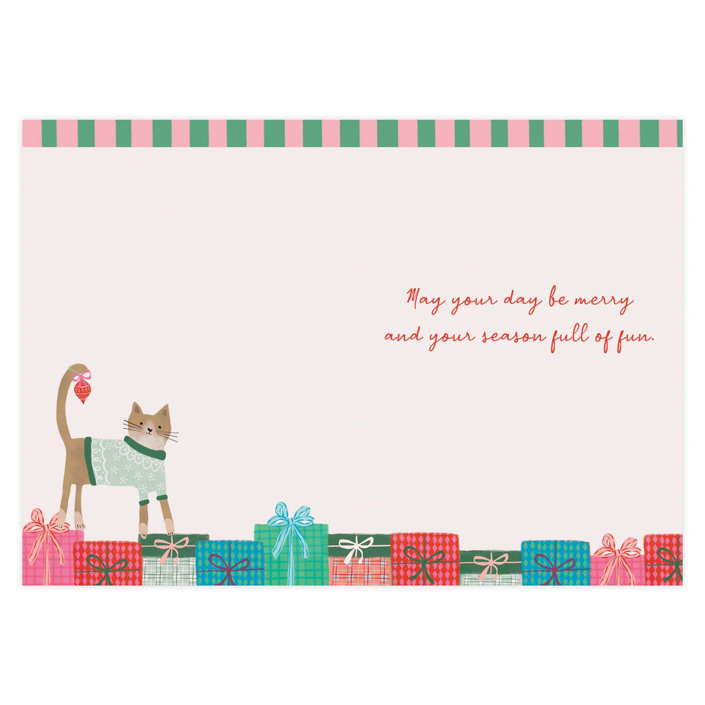 Christmas Cat Boxed Christmas Cards by Crown Point Graphics
