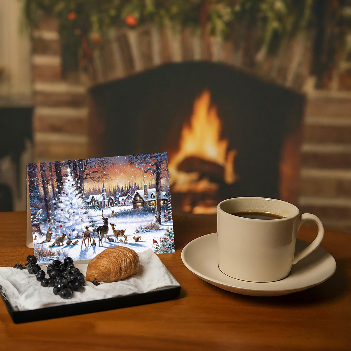 Boxed Christmas Cards- Christmas Woods -30 Cards & Envelopes