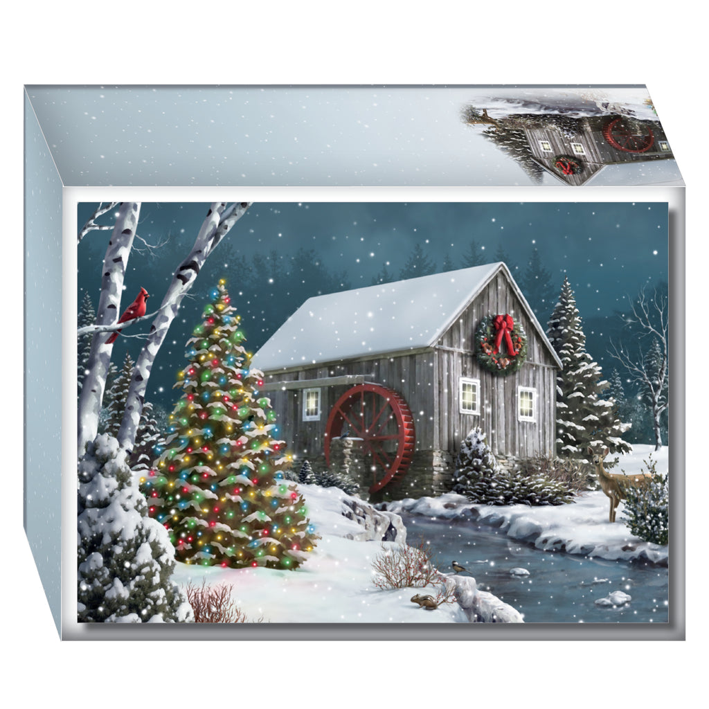 Boxed Christmas Cards- In The Falling Snow -30 Cards