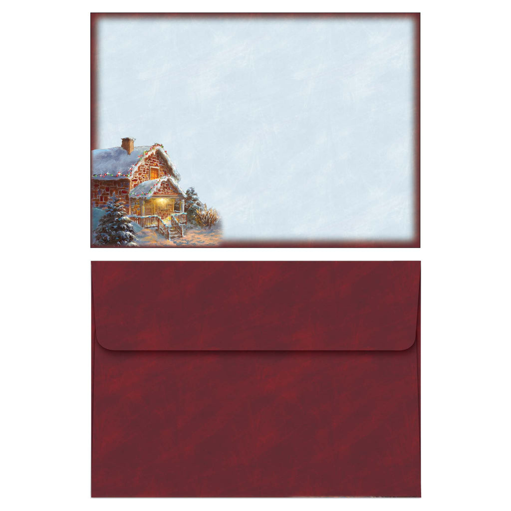Happy Spirits Await -  30 Boxed Christmas Cards and Envelopes