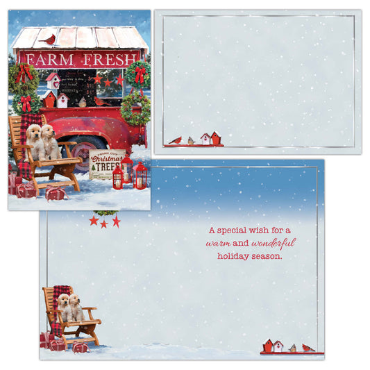Farm Fresh -16 Boxed Christmas Cards