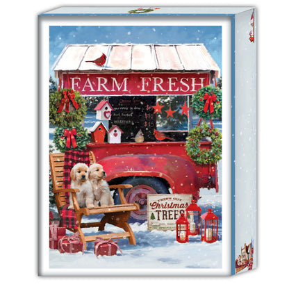 Farm Fresh -16 Boxed Christmas Cards
