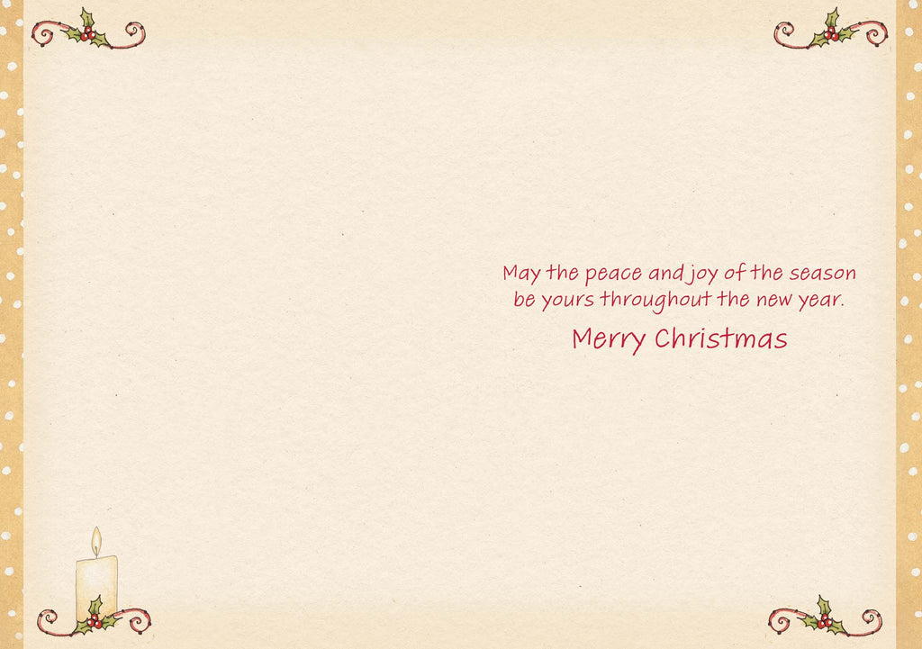 Glowing Candle - 16 Special Finish Boxed Christmas Cards