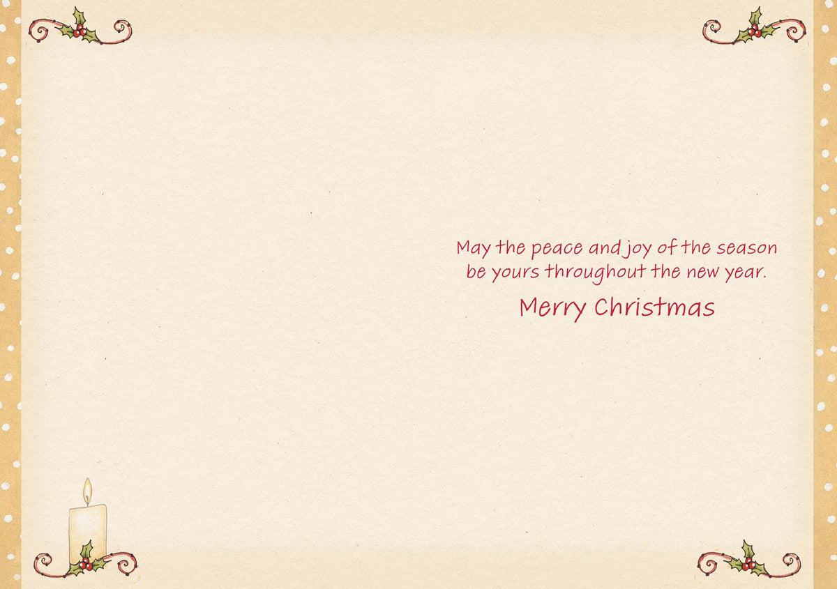 Glowing Candle - 16 Special Finish Boxed Christmas Cards