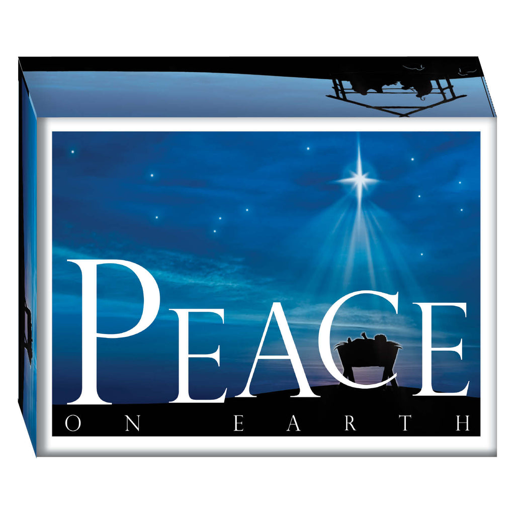 Peace on Earth Nativity-  26 Boxed Christmas Cards and Envelopes