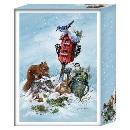 Winter Visitors-  26 Boxed Christmas Cards and Envelopes
