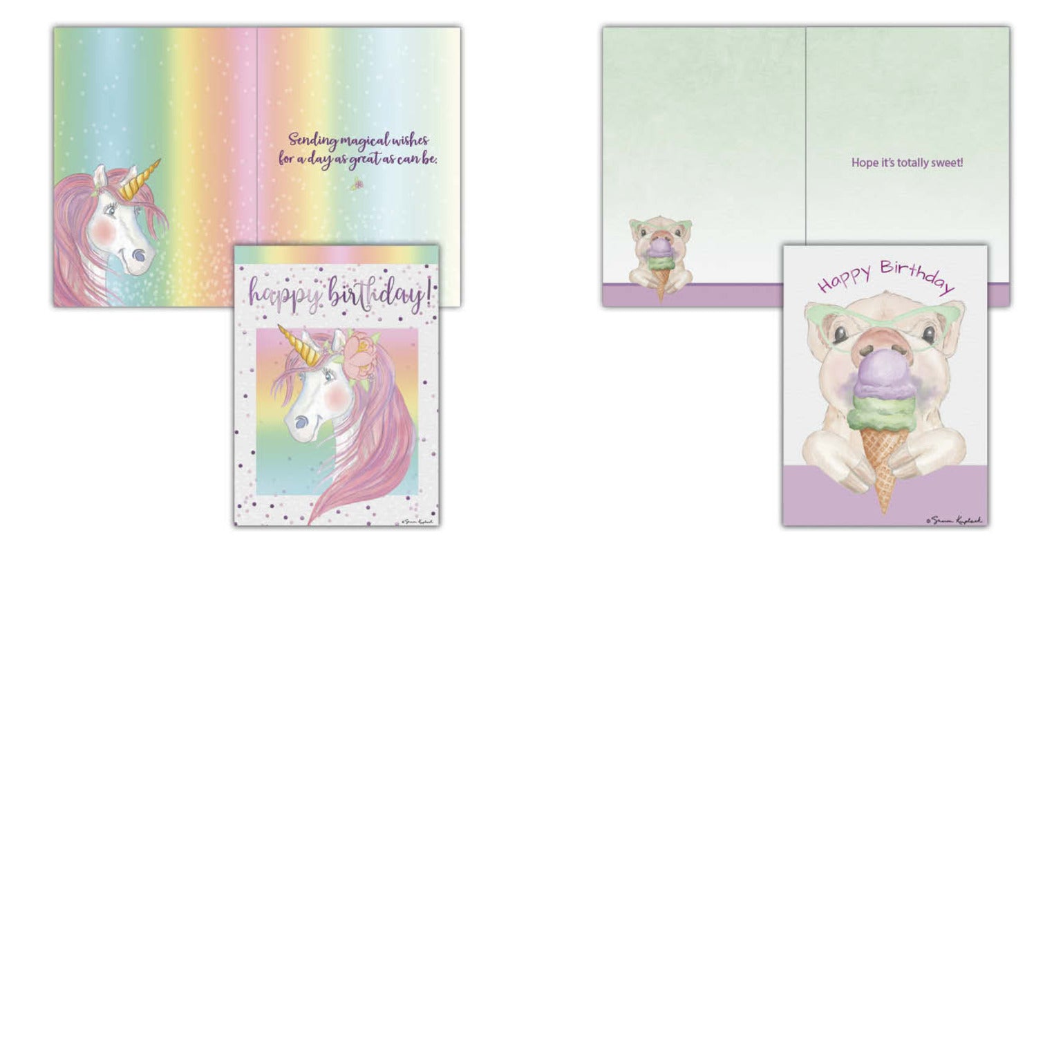 Juvenile Birthday Assort No.4 - Assorted Birthday Cards, Box of 20