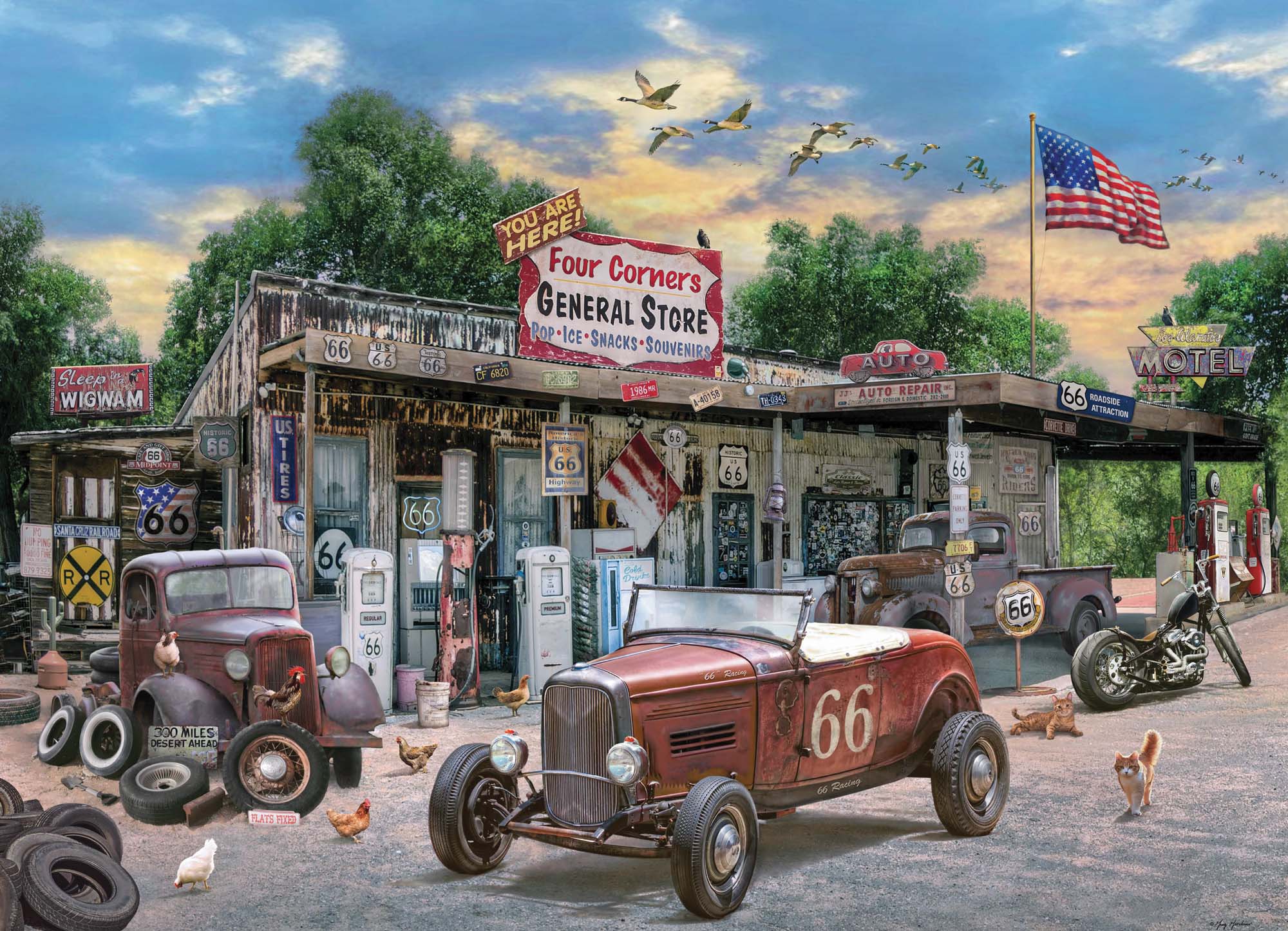 General Store 1000-Piece Puzzle | Soft-Touch + Poster