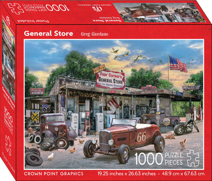 General Store 1000-Piece Puzzle | Soft-Touch + Poster