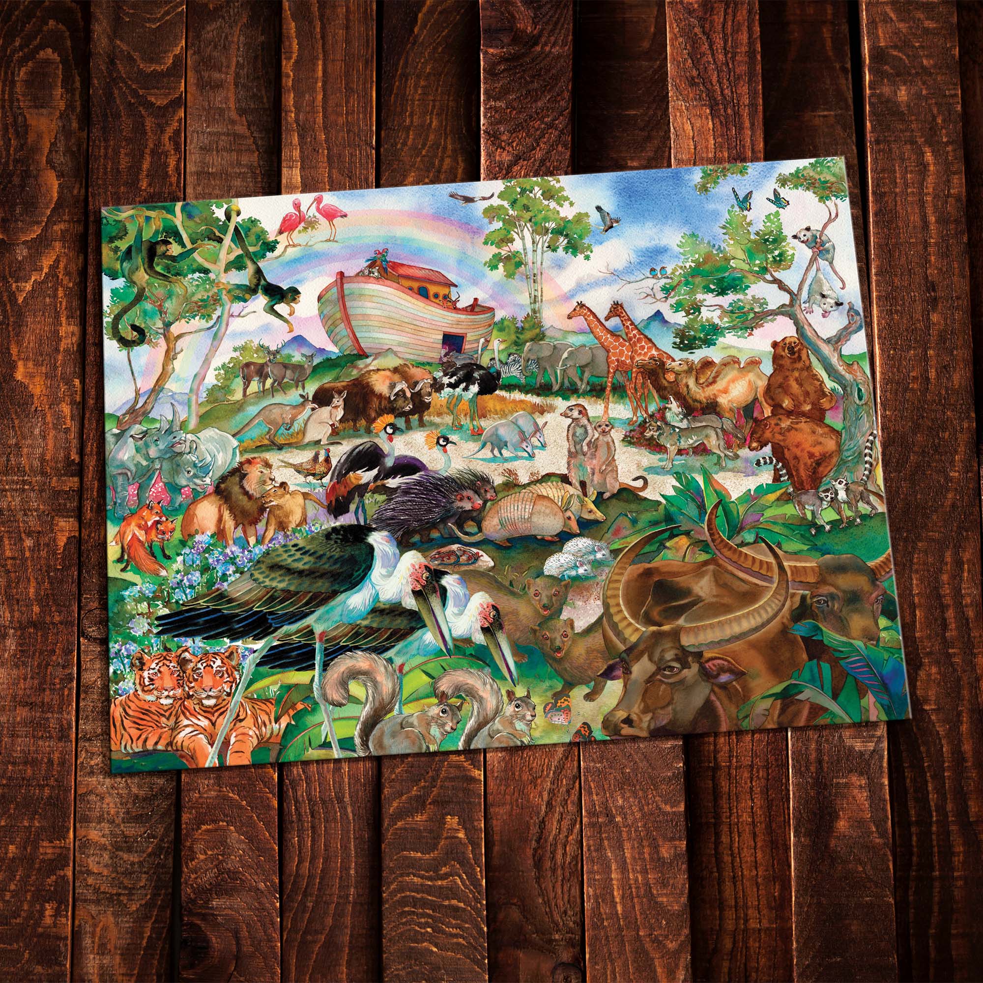 1000 Piece Puzzle with Poster, Noah’s Ark