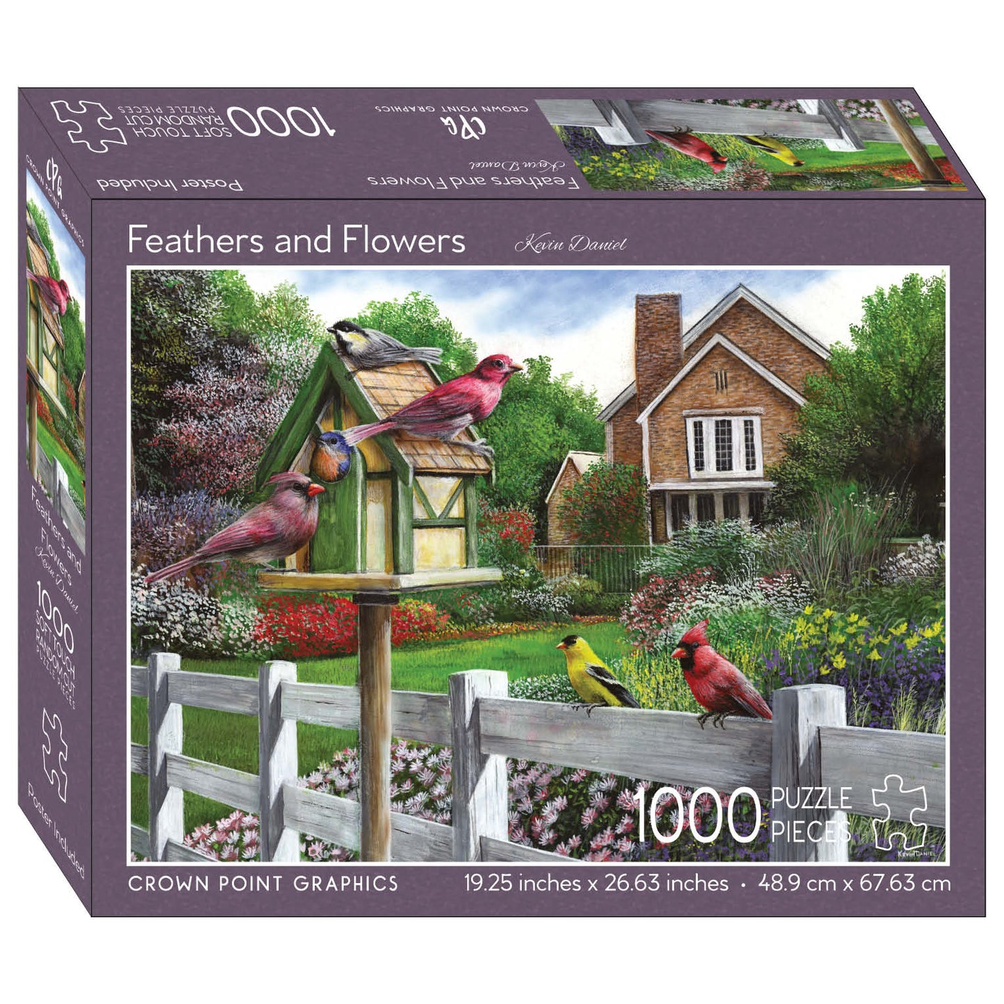 Feathers and Flowers- 1000 Piece Jigsaw Puzzle