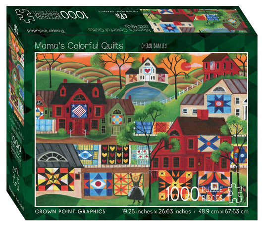 Mama’s Colorful Quilts  - 1000 Piece Jigsaw Puzzle