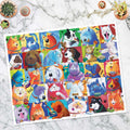Cat Dog Convention 300 Piece Puzzle – Soft Touch, Large Pieces & Poster