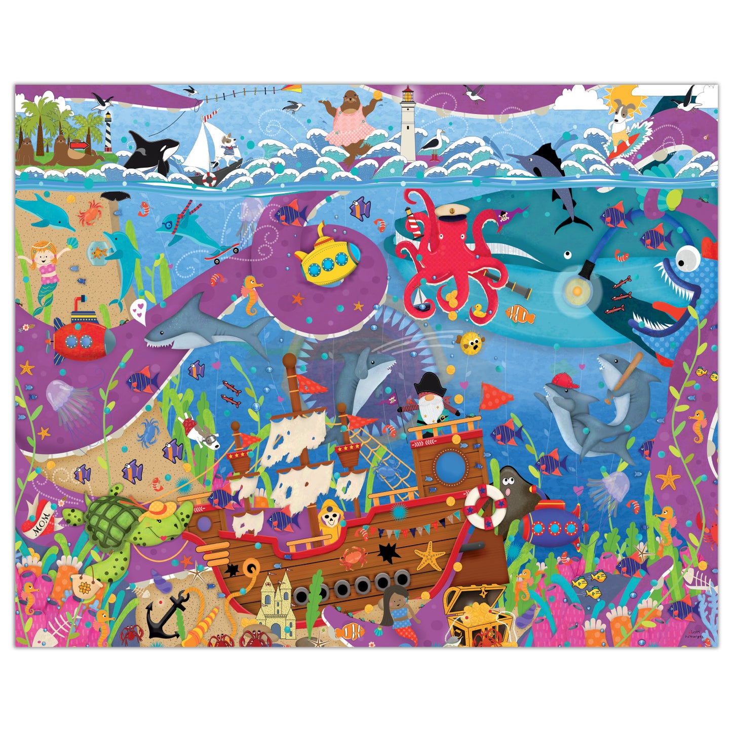 Abbie and Jack Under the Sea - 300 Piece Jigsaw Puzzle
