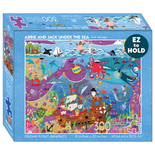 Abbie and Jack Under the Sea - 300 Piece Jigsaw Puzzle - Packaging