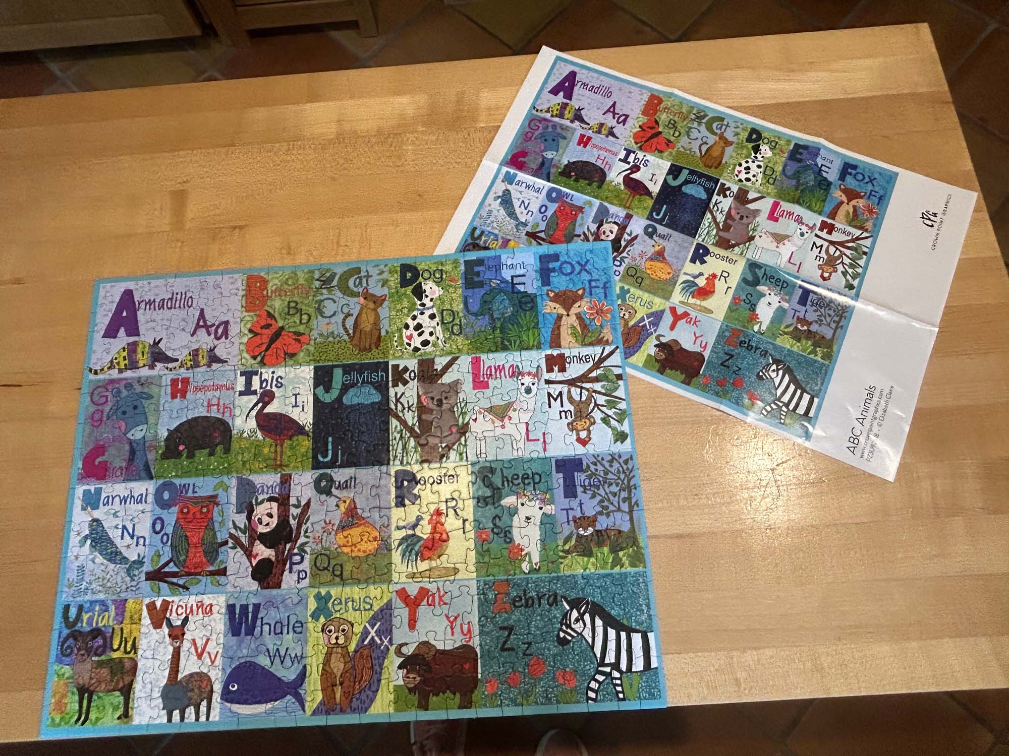 Jigsaw puzzle and poster