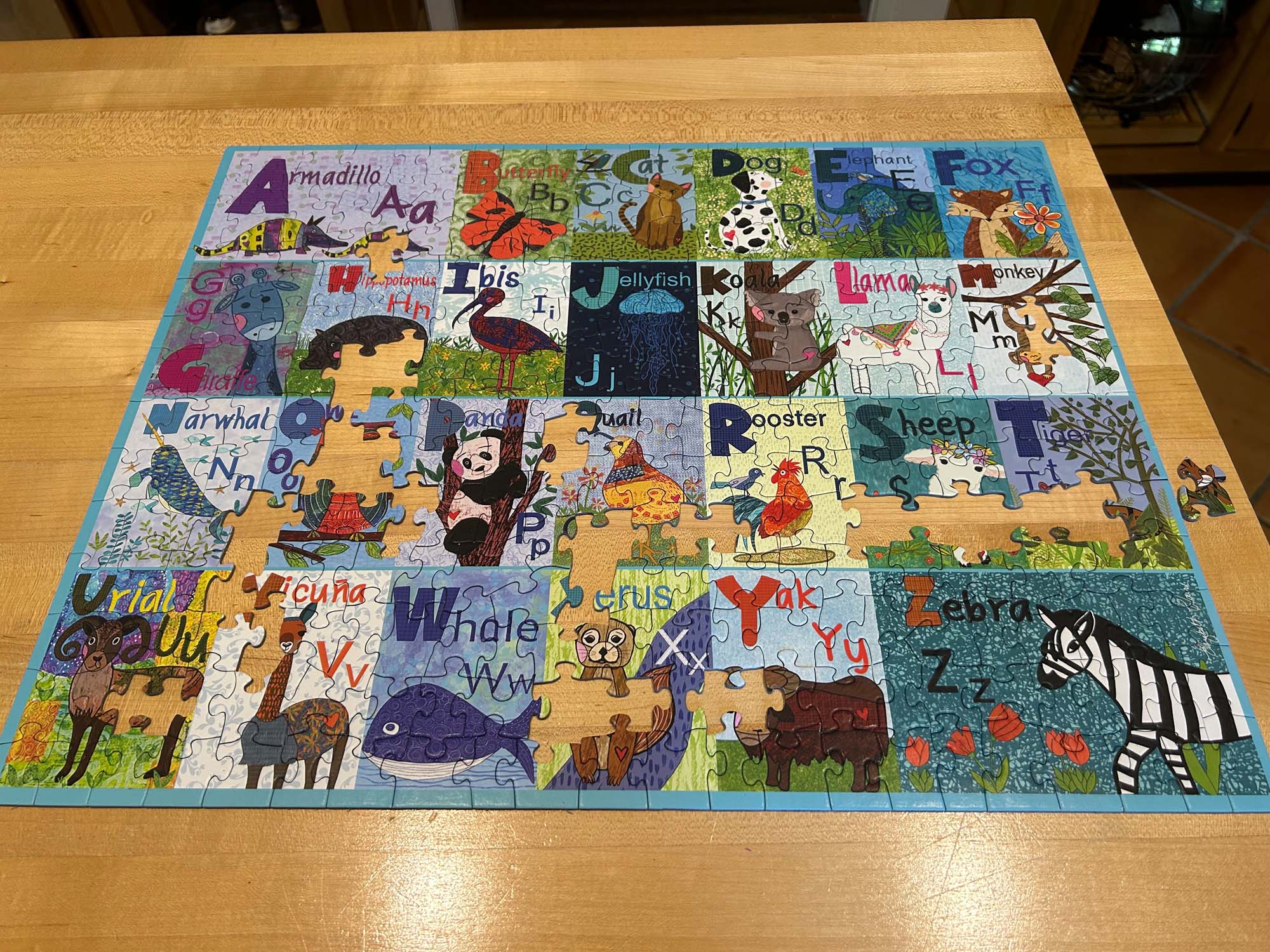 ABC Animals - 300 piece jigsaw puzzle