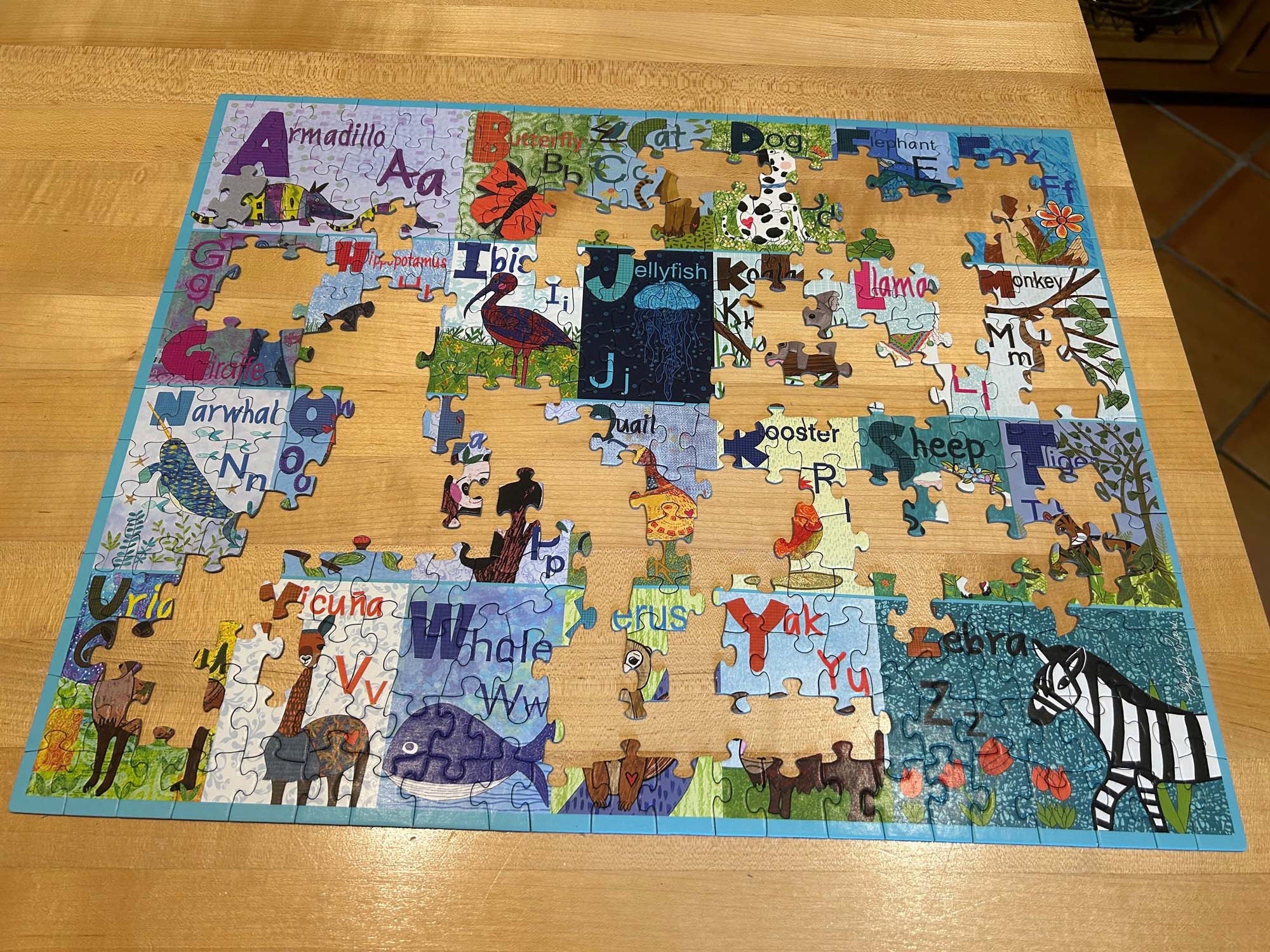 ABC Animals - 300 piece jigsaw puzzle 